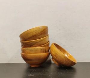 Tazón de Servir Hecho a Mano de Madera de Acacia, Vajilla de Grado Alimenticio, Ecológica, Duradera, Decoración Rústica para el Hogar, Mejor Precio - Product Image 6