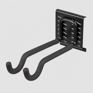 Wall Mount Double Garage Storage <b>Hook</b>, Heavy-Duty 45 lb Utility Hanger for Sports Gear, Tools, Bags and Organization, GAPHKS002 - Product Image 1