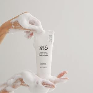 Limpiador facial nutritivo a base de glicerina para pieles propensas al acné, con agua de jengibre y ácido hialurónico, limpiador diario en espuma. - Product Image 2