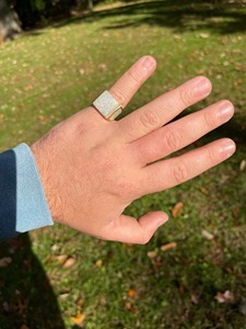 Hip Hop <b>Rings</b> for <b>Men</b> Iced Moissanite <b>Ring</b> 14k Gold Over 925 Sterling <b>Silver</b> Bling Jewelry Luxury Design Premium Quality - Product Image 4