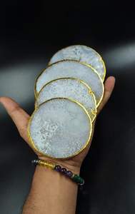 Ensemble de sous-verres en résine écologique personnalisés et modernes avec fonctions 2-en-1 - Product Image 4