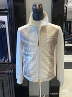 Chaqueta de Cuero Premium con Patrón de Pitón para Hombre, Cuello Alto de Piel de Vacuno de Lujo, Colección de Invierno, Servicio de Muestras de Fábrica OEM ODM Disponible