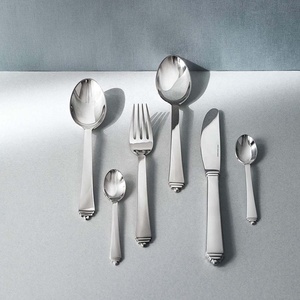New Metal Silver Plated Stainless Steel Luxury Eco-Friendly Back to School <b>Knife</b> <b>Fork</b> <b>Spoon</b> <b>Set</b> - Product Image 3