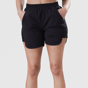 Shorts pour femmes, shorts décontractés à taille haute personnalisés, mélange de coton, vêtements d'été, usine de vêtements OEM ODM, vente en gros - Product Image 2