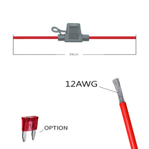 Mini porte-fusible en caoutchouc en ligne ASP, étanche IP67, indice d'incandescence UL94V-0, UL1015 VW-1 12 # AWG pour l'automobile, la marine et les applications lourdes - Product Image 4