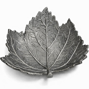 New Customized Antique Leaf Shaped Metal Creative Jewelry Tray Decorative Earring Trays Nordic Style for Bedroom & Living Room - Product Image 2