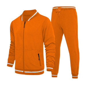 Traje de entrenamiento de poliéster 100% transpirable para hombre, personalizado OEM 2025, con cuello alto y media cremallera, para otoño - Product Image 2