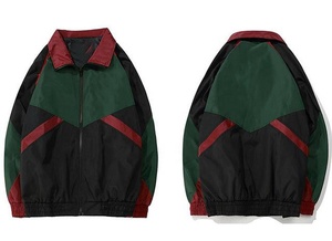 Winter Water-Resistant Windbreaker Jacket Lightweight High Street Style With Stand Collar OEM Service <b>Plain</b> Dyed Technics - Product Image 5