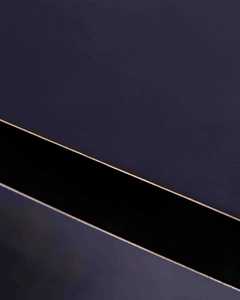 Aura Modern Contemporary Aluminum Side <b>Table</b> with Rectangular Top and Curved Base Durable & Eco-Friendly for Home Office Use - Product Image 3
