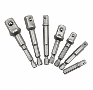 Adaptador de llave de carraca de acero al cromo vanadio 1/4" 3/8" 1/2" con extensión para brocas, juego de herramientas eléctricas OEM - Product Image 3