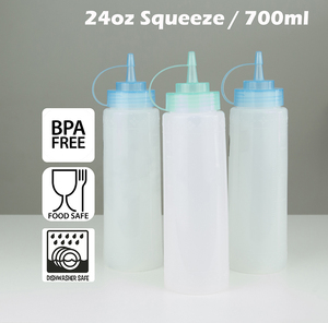 Bouteille de sauce en plastique à presser de 700ml, distributeur d'assaisonnement pour la maison, la cuisine, le restaurant, distributeur d'huile, moutarde, wasabi, 1 pièce - Product Image 2
