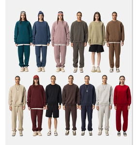 เสื้อสเวตเชิ้ตคอกลมแบบยูนิเซ็กซ์ ทรงปกติ สีพื้น ผ้าถัก ใส่สบายๆ สำหรับฤดูใบไม้ร่วง ผลิตจากผ้าฝ้าย 100% ย้อมสีพื้น - Product Image 2