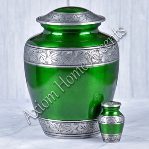 Sophisticated Aluminum Cremation Urn With Unique Artistic Design <b>Memorial</b> Keepsake by Axiom Home Accents - Product Image 4