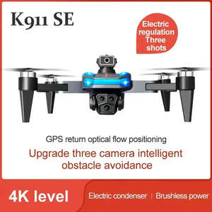 โดรน K911 4K กล้อง GPS พับเก็บได้ พร้อมมอเตอร์ไร้แปรงถ่าน ระบบ Optical Flow Localization ตัวเครื่องทำจากพลาสติก ควบคุมผ่านแอพ เหมาะสำหรับผู้เริ่มต้น - Product Image 3