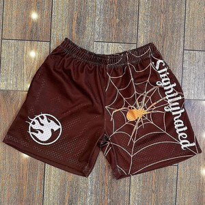 <b>Men's</b> Solid Quick Dry Breathable Fitness Bodybuilding Basketball <b>Shorts</b> with Pockets Heat-Transfer Printing - Product Image 1