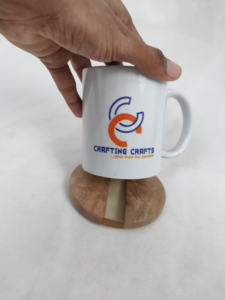 Sous-verre rond en bois et résine époxy de luxe fait à la main, diamètre 300 mm, écologique pour l'insertion de résine, utilisation à domicile/restaurant - Product Image 6