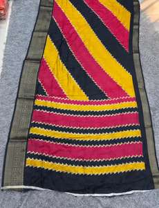 Último modelo deslumbrante de sari indio de diseño tradicional en algodón Mull, exclusivo para fiestas y bodas, sari llamativo. - Product Image 3