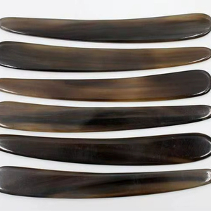 Premium horn shoe handmade natural buffalo horn shoe horn smooth finish curved design durable footwear <b>helper</b> stylish tool - Product Image 1