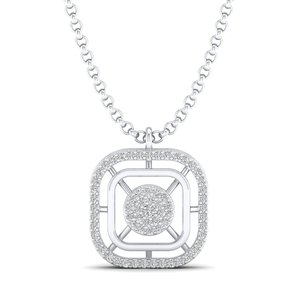 REYES Hot Selling 14K <b>Gold</b> Round Brilliant Cut 0.23 Carat Moissanite <b>Pendant</b> Necklaces For Women Wholesale Price Fine Jewelry - Product Image 1