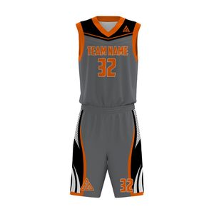 Custom New Reversible Polyester Printed Design Basketball Uniforms <b>Plus</b> <b>Size</b> Sports <b>Mesh</b> Customized Sublimated Basketball Sets - Product Image 1