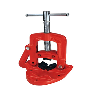 Industrial Hinged Pipe Vice Heavy Duty Pipe Holding <b>Tool</b> for Plumbing <b>Threading</b> Cutting and Maintenance Work - Product Image 1