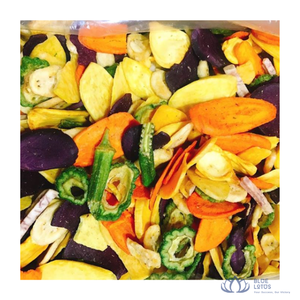 [BEST PRICE] Fruits et légumes séchés mélangés Blue Lotus, goût sucré, emballage sous vide 1kg, pour snacks, garnitures, yaourts, pâtisseries, Vietnam - Product Image 1