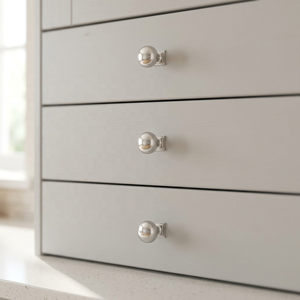 Tendances : Boutons de meuble en laiton avec plaque de fixation carrée, design martelé, nickel poli, pour tiroirs de commode, style décoratif - Product Image 6