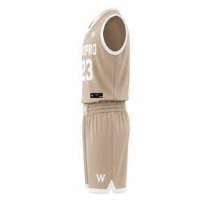 Conjunto de Camiseta de Baloncesto WARPRO Naranja 23 Sublimada, Transpirable, Unisex para Adultos, Cuello en V, Sin Mangas, de Alta Calidad, Camiseta sin Mangas y Pantalones Cortos - Product Image 4