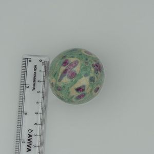 Natural Ruby Fuchsite <b>Sphere</b> <b>Crystal</b> Ball Healing Stone Reiki Meditation Energy Decor Handmade Traditional Modern Love Feng Shui - Product Image 4