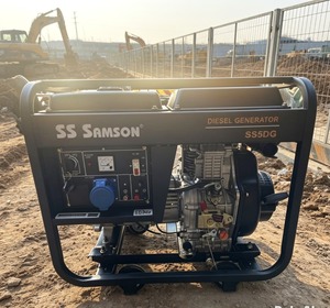 เครื่องกำเนิดไฟฟ้าดีเซล SS SAMSON 5KW 240V 50Hz สตาร์ทด้วยระบบไฟฟ้า แบบโครงเปิด พกพาสะดวก ระบายความร้อนด้วยอากาศ - Product Image 1