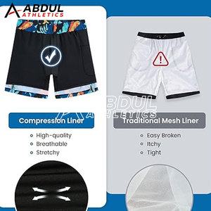 Versatile Gym <b>Shorts</b> For Running Exercise Training And Sports Activities With Comfortable Breathable Performance Fabric - Product Image 2
