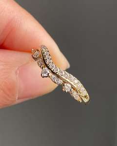 Bague en or jaune 14 carats avec diamant de 1 carat, taille brillant, couleur F, clarté VS1, diamant de laboratoire certifié IGI, bijoux de mariage romantiques pour femmes - Product Image 2