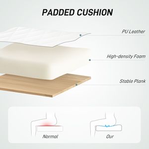 Comoda Sedia da Ufficio in Pelle PU Bianca con Rotazione a 360° e Altezza Regolabile per Lettura - Product Image 5