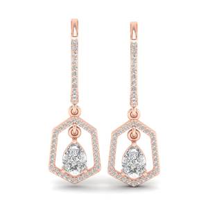 Boucles d'oreilles pendantes REYES, nouveau design, argent sterling 925, moissanite taille poire 2,1 carats, pour femmes, bijoux de mariage et de fiançailles - Product Image 2