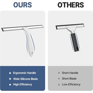 Tergivetro multiuso per porte in vetro con gancio, ideale per finestre, specchi e porte doccia - Product Image 3