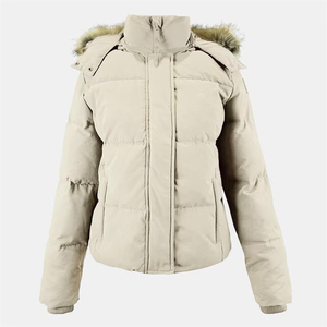 Chaqueta de Invierno para Hombre Fabricada en Fábrica, con Capucha Blanca Ajustable y Logotipo Personalizado - Product Image 1
