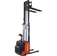 TLERA Gerbeur de palettes entièrement électrique 1500kg 2000kg Chariot élévateur à fourche pour espaces étroits avec plate-forme