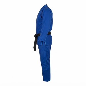 Blue BJJ <b>Kimono</b> Unisex Adult Gi with HS Logo Front Embroidery Durable Cotton Martial Arts Wear - Product Image 2