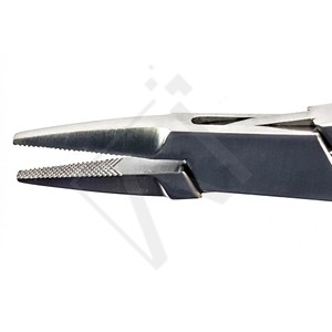 Pince à bec plat Accuram Dental 14 cm en acier inoxydable, outil orthodontique de précision pour maintien de fil, instrument de laboratoire orthodontique - Product Image 3