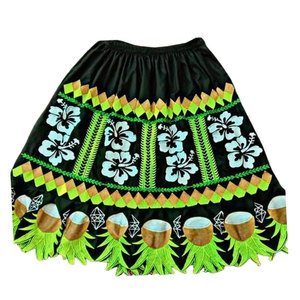 Faldas de Algodón de Alta Calidad con Estampados Hawaianos para Mujer, Estilo Bordado Hawaiano, Suaves, Fabricadas en Pakistán, Faldas Estilo Islas del Pacífico - Product Image 5