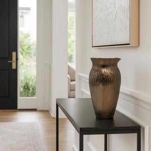 Vase à fleurs élégant en métal pour la décoration moderne de la maison, accent de luxe pour les salons et les salles à manger - Product Image 5