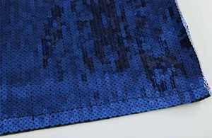 Men's Regular Fit <b>Sequin</b> <b>T</b>-<b>Shirt</b> with Animal Pattern Short Sleeve O-Neck Sporty Blue Front Logo 100% Cotton Knitted Fabric - Product Image 3