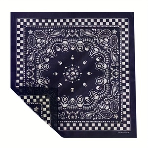 Bandana en Soie Douce Personnalisable avec Logo, Motif Gothique Rose et Toile d'Araignée, Idéal pour Halloween, Fêtes et Costumes - Product Image 1