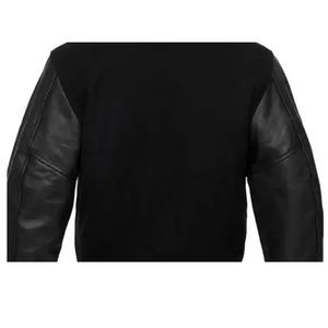 Veste universitaire unisexe de qualité supérieure, logo personnalisé, 100% coton, broderie décontractée, veste bomber universitaire personnalisée - Product Image 6