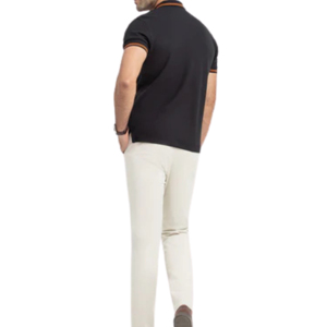 Chemises de golf pour hommes à manches courtes, tricotées, personnalisées, à séchage rapide, unies, style business, avec poche - Vente en gros - Product Image 2