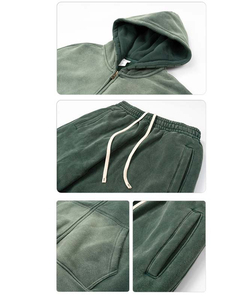 Survêtement surdimensionné personnalisé de haute qualité, nouvelle collection, très demandé, effet délavé à l'acide pour homme - Product Image 5