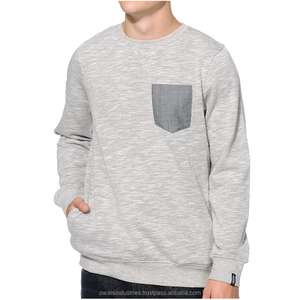 Sweat-shirts vintage en maille crochetée de haute qualité 450 g/m² avec impression en relief, survêtements pour hommes en polyester/coton, personnalisables - Product Image 4