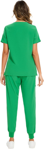 Custom Logo <b>Nurse</b> <b>Scrubs</b> Set Stand Collar Medical Uniform Short Sleeve Hospital Wear Unisex Breathable Comfortable <b>Scrub</b> Sets - Product Image 4