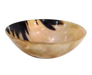 Bol en corne de buffle naturelle fait main, design classique, plat de service pour les fêtes, écologique, passe au lave-vaisselle, pièce maîtresse décorative - Product Image 3
