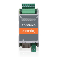 EB-300-MG Gateway Modbus de 2 Puertos RS232 RS485 Ethernet TCP IP, 1024 Etiquetas, Servidor Web para Automatización Industrial e Integración SCADA